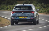 Seat Leon eHybrid FR 2020 UK first drive review - on the road rear
