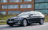 BMW 5 Series 2020 UK (LHD) first drive review - cornering front