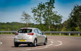 16 Mazda 2 2021 uk first drive review cornering rear