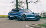 16 Porsche Taycan Cross Turismo 2021 LHD cornering rear