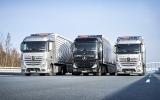 Mercedes lorry convoy