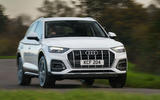 Audi Q5 40 TDI Sport 2020 UK first drive review - cornering front