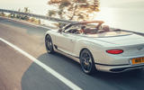 Bentley Continental GT convertible 2019 first drive review - on the road rear