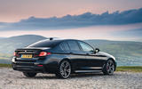 BMW 5 Series M550i 2020 UK first drive - static rear