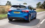 Ford Focus ST-Line 182PS 2018 UK first drive review - on the road rear
