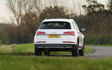 Audi Q5 40 TDI Sport 2020 UK first drive review - cornering rear