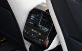 18 BMW iX xDrive40 2021 UK first drive review rear climate controls