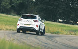 18 Ford Puma ST Mountune m260 2021 UK FD cornering rear