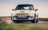 Mini Electric 2020 UK first drive review - cornering front