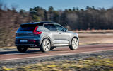 Volvo XC40 Recharge T5 2020 first drive review - on the road rear