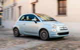 Fiat 500 Hybrid 2020 first drive review - on the road turning