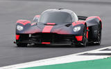 Aston Martin Valkyrie runs at the British Grand Prix