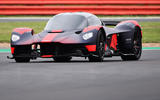 Aston Martin Valkyrie runs at the British Grand Prix