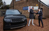 Anthony Joshua with Range Rover