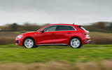 Audi A3 TFSIe 2020 UK first drive review - hero side