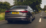 Audi A4 35 TFSI 2019 UK first drive review - tracking rear
