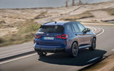 2 BMW X3 M rear three quarter tracking