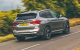 BMW X3 M Competition 2019 UK first drive review - hero rear