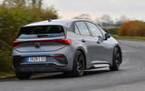 2 Cupra Born 2021 LHD UK first drive review tracking rear