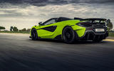 McLaren 600LT Spider 2019 first drive review - hero rear