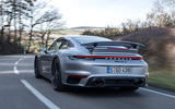 Porsche 911 Turbo S 2020 first drive review - road rear