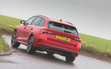 Skoda Octavia vRS iV 2020 UK First drive - hero rear