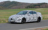 2025 Mercedes AMG CLA prototype, front three quarters