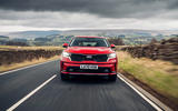 21 Kia Sorento PHEV 2021 UK first drive review on road nose