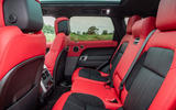 Land Rover Range Rover Sport HST 2019 UK first drive review - rear seats