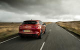 Alfa Romeo Stelvio Quadrifoglio 2018 UK RHD first drive - on the road rear