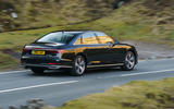 Audi A8 60 TFSIe 2020 UK first drive review - on the road side