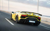 Lamborghini Aventador SVJ 2018 first drive review on the road rear