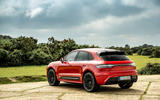 24 Porsche Macan GTS 2021 UK LHD first drive static rear