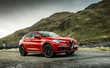 Alfa Romeo Stelvio Quadrifoglio 2018 UK RHD first drive - static front