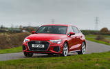 Audi A3 TFSIe 2020 UK first drive review - cornering front