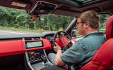 Land Rover Range Rover Sport HST 2019 UK first drive review - Matt Saunders driving