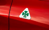 Alfa Romeo Stelvio Quadrifoglio 2018 UK RHD first drive - cloverleaf badge