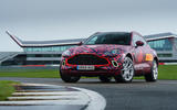 2020 Aston Martin DBX camouflaged prototype ride - static front