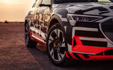 Audi e-Tron 2019 prototype first drive review - front detal
