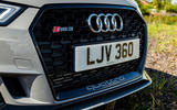 Audi RS3 Sportback 2019 UK first drive review - front grille
