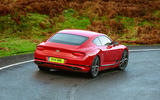 Bentley Continental GT V8 2020 UK first drive review - hero rear
