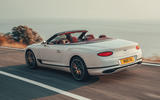 Bentley Continental GT convertible 2019 first drive review - hero rear