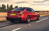 BMW M5 Competition 2020 UK first drive review - hero rear