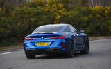 BMW M8 Competition Coupe 2020 UK first drive review - hero rear