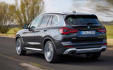 3 BMW X3 2021 first drive review hero rear