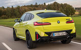 3 BMW X4 M Compeption 2021 first drive review hero rear