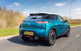 DS 3 Crossback 2019 UK first drive review - hero rear