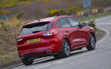 Ford Kuga ST-Line PHEV 2020 UK first drive review - hero rear