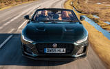 3 Jaguar F Type P450 Convertible 2022 UK first drive review tracking nose