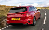 3 Kia Ceed Sportswagon tgdi 2021 uk first drive review tracking rear